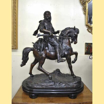 Escultura jinete bronce