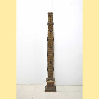 Columna tallada oro