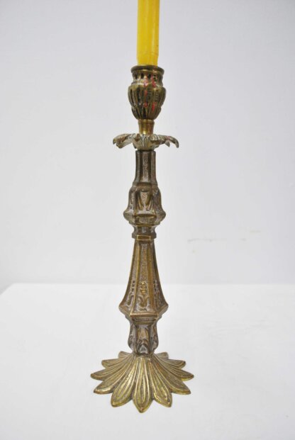 Candelabro bronce cincelado - Imagen 3