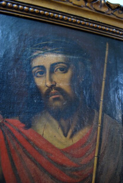 Óleo Cristo Ecce Homo - Imagen 5