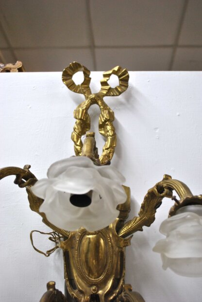 Apliques bronce Luis XVI - Imagen 4