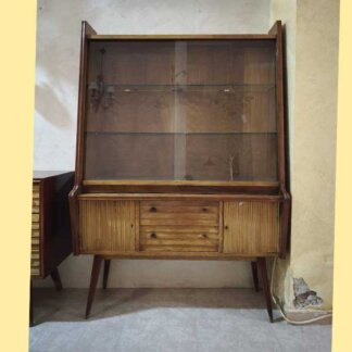 Vitrina Vintage madera y cristal