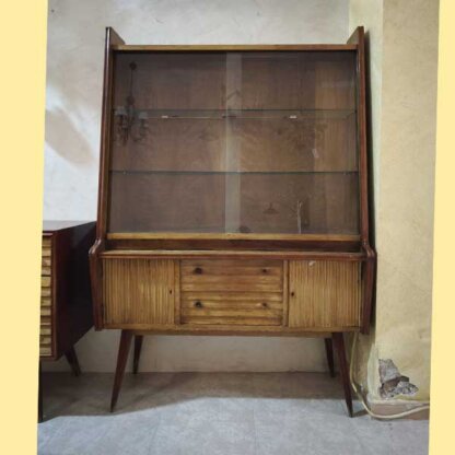 Vitrina Vintage madera y cristal