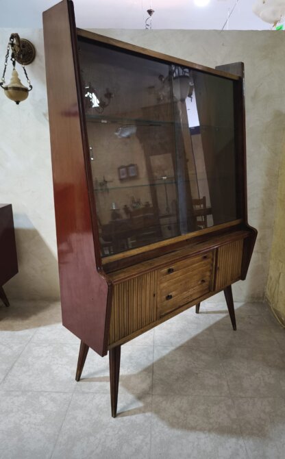 Vitrina Vintage madera y cristal - Imagen 5