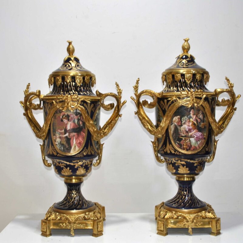 Jarrones estilo Sevres