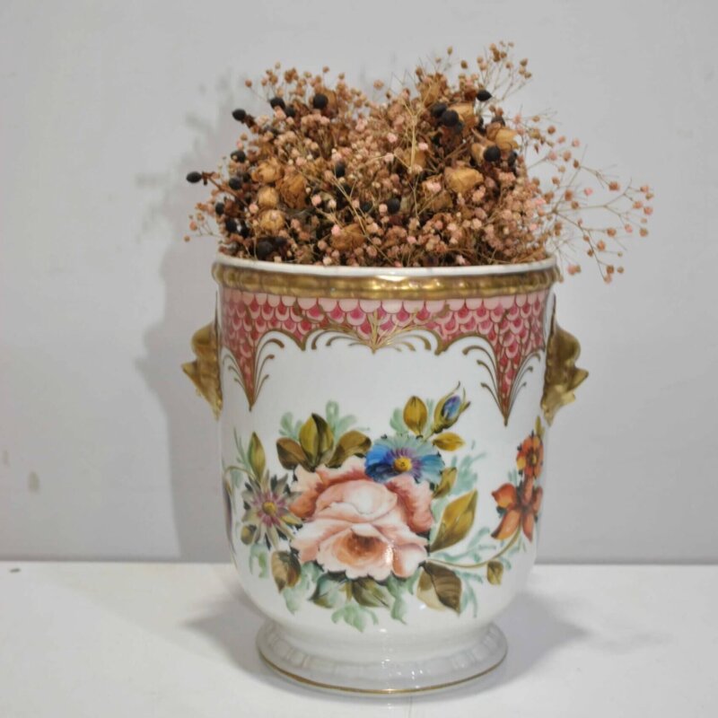 Macetero romántico porcelana