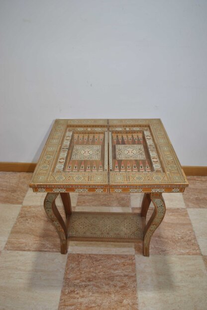 Mesa de juegos taracea y nácar - Imagen 15