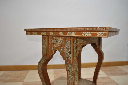 Mesa de juegos taracea y nácar - Imagen 9
