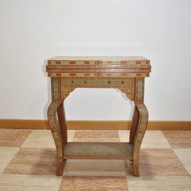 Mesa de juegos taracea y nácar