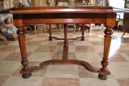 Mesa de caoba y mármol - Imagen 11