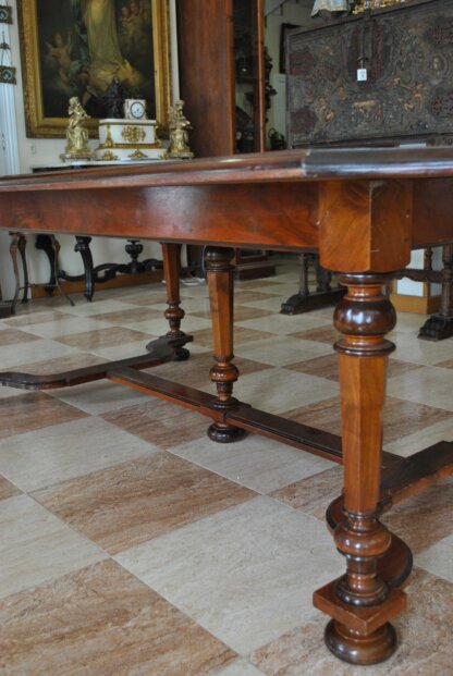 Mesa de caoba y mármol - Imagen 12