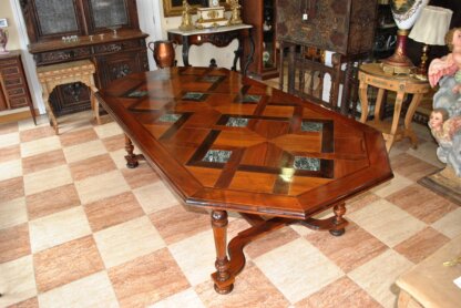 Mesa de caoba y mármol - Imagen 6