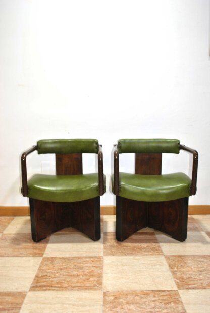 Sillones caoba Art Decó