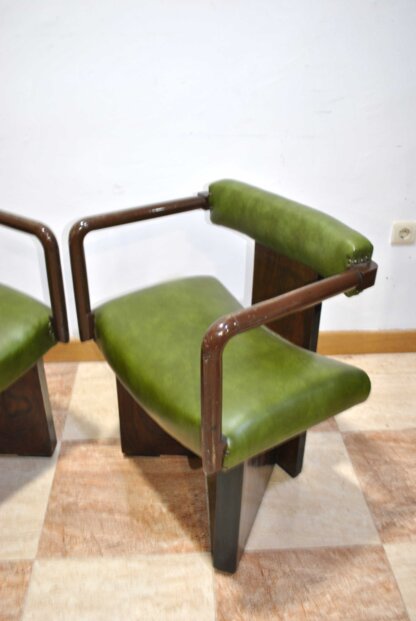 Sillones caoba Art Decó - Imagen 6