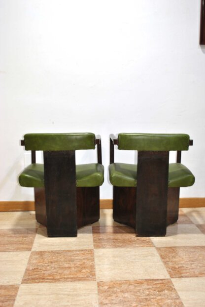 Sillones caoba Art Decó - Imagen 7