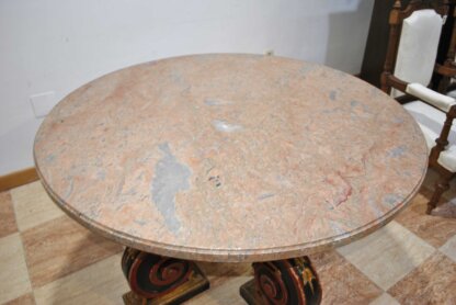 Mesa madera y tapa mármol - Imagen 5