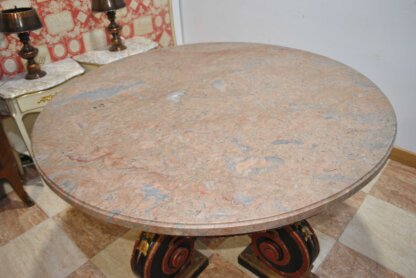 Mesa madera y tapa mármol - Imagen 6