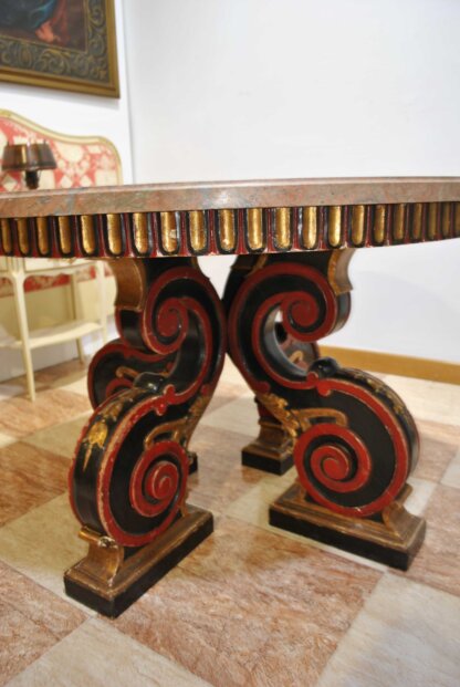 Mesa madera y tapa mármol - Imagen 7