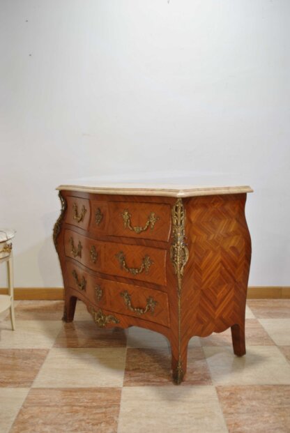 Cómoda marquetería Luis XV - Imagen 3