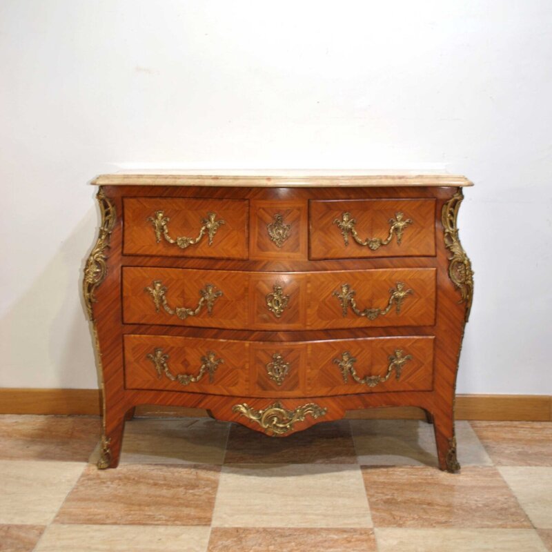 Cómoda marquetería Luis XV