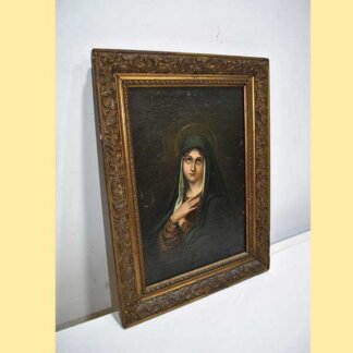 Óleo Virgen Dolorosa S.XIX