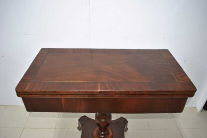 Mesa de juegos caoba - Imagen 3