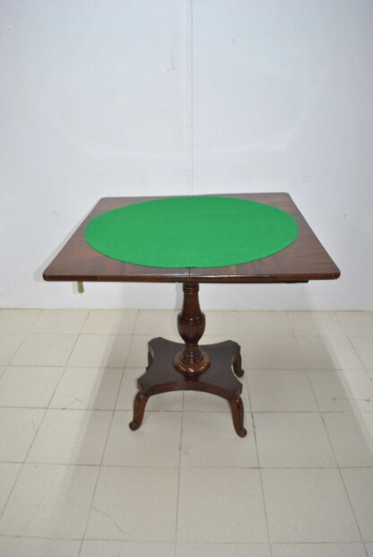 Mesa de juegos caoba - Imagen 7
