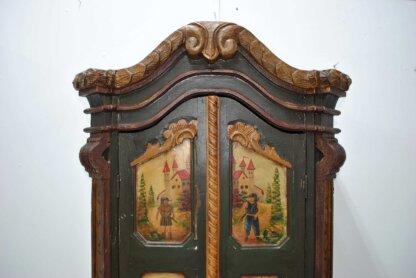 Gabinete antiguo pintado a mano - Imagen 3