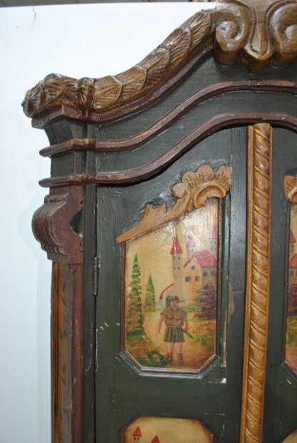 Gabinete antiguo pintado a mano - Imagen 4