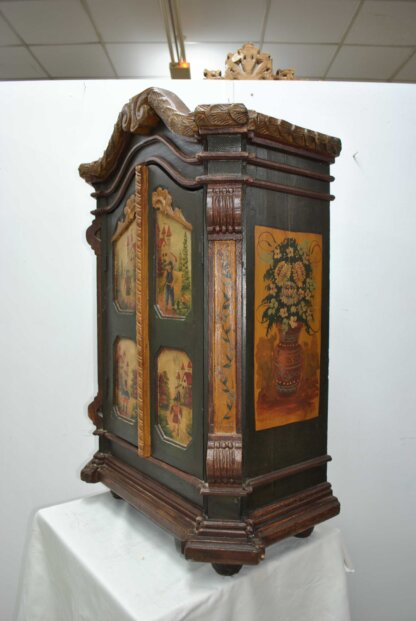Gabinete antiguo pintado a mano - Imagen 8