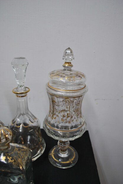 Set licoreras y copas de cristal - Imagen 2