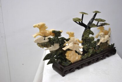 Escultura caballos de jade - Imagen 6