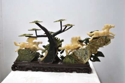 Escultura caballos de jade - Imagen 8