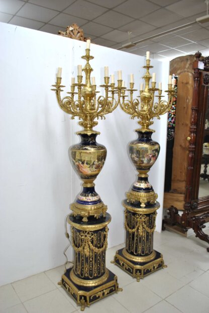Candelabros imperiales con peanas - Imagen 13