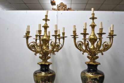 Candelabros imperiales con peanas - Imagen 3
