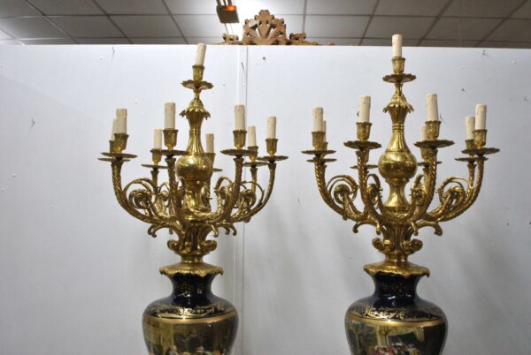 Candelabros imperiales con peanas - Imagen 3