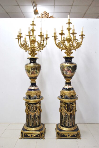 Candelabros imperiales con peanas - Imagen 2