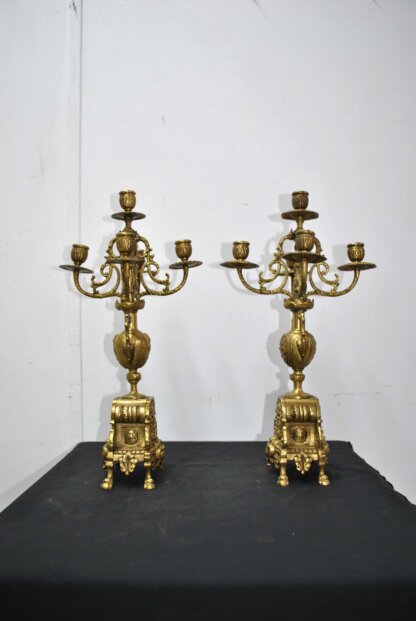Pareja candelabros Luis XVI - Imagen 3