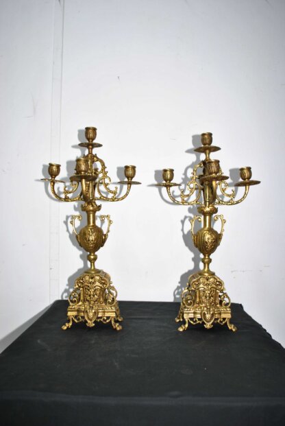 Pareja candelabros Luis XVI