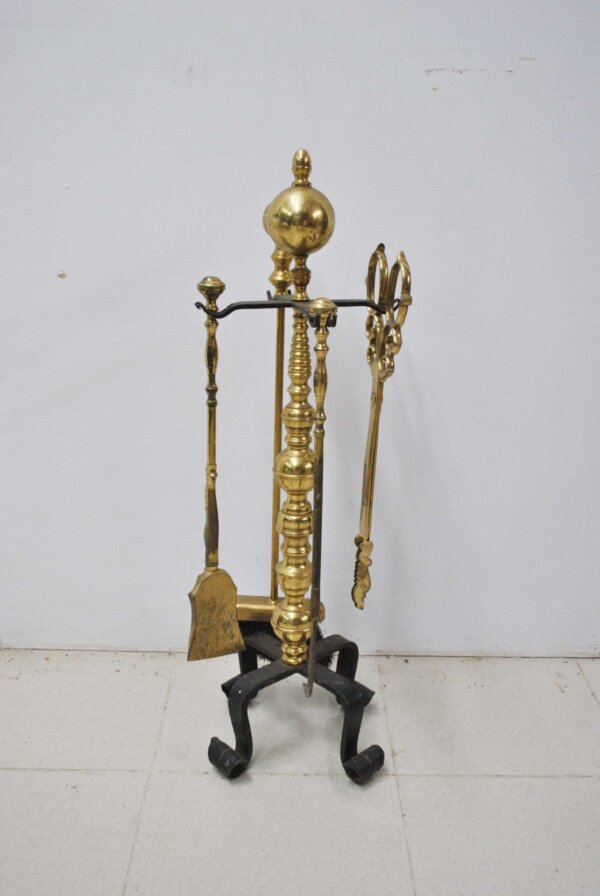 Juego utensilios chimenea - Imagen 2