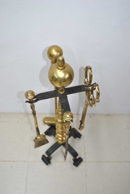 Juego utensilios chimenea - Imagen 4