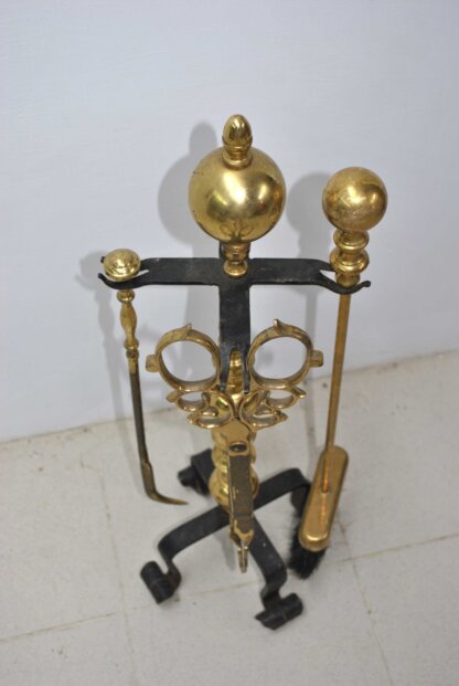 Juego utensilios chimenea - Imagen 7