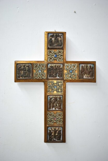 Cruz de madera y cerámica - Imagen 2