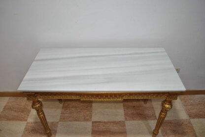Mesa rectangular dorada - Imagen 2