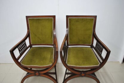 Pareja de sillones o jamugas - Imagen 3