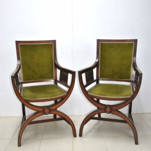 Pareja de sillones o jamugas