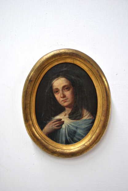 Óleo Sagrado Corazón de María - Imagen 2