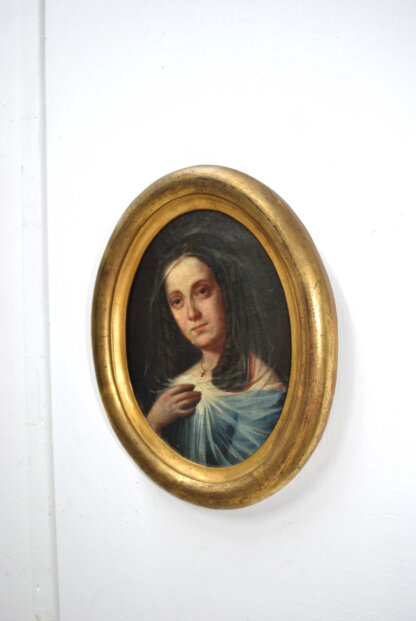 Óleo Sagrado Corazón de María - Imagen 3