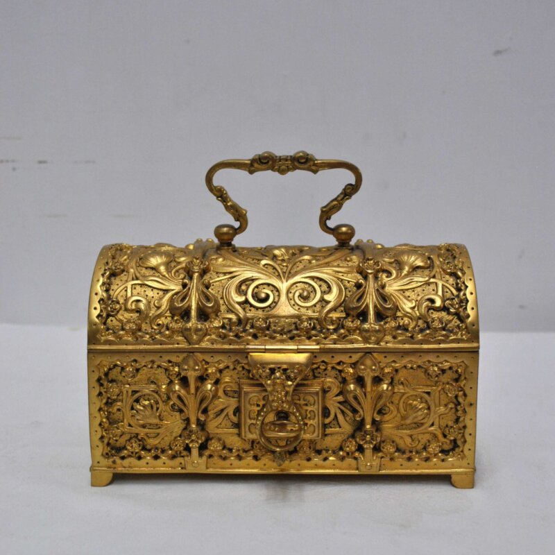 Cofre joyero bronce al mercurio