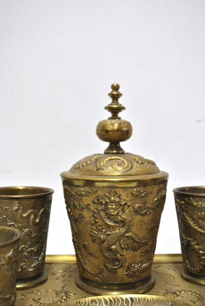 Set de licor oriental bronce - Imagen 4